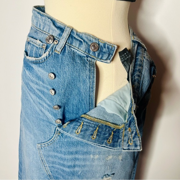 Zara Premium Denim Asymmetrical Skirt - Picture 8 of 10